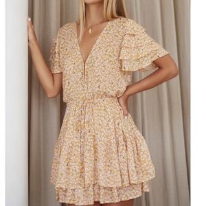 BNWT hand crafted Bali Elf Bonfire Layered Frill dress XL